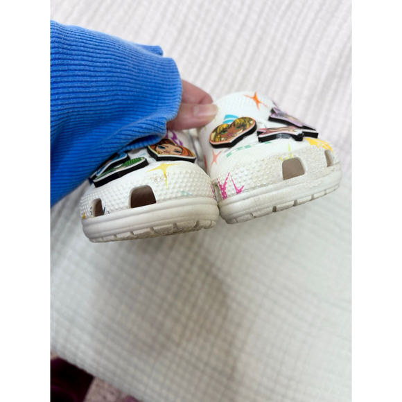 Girls Crocs Rainbow High Sandals Size 9 (Toddler Girl) White Multicolor - Picture 8 of 9